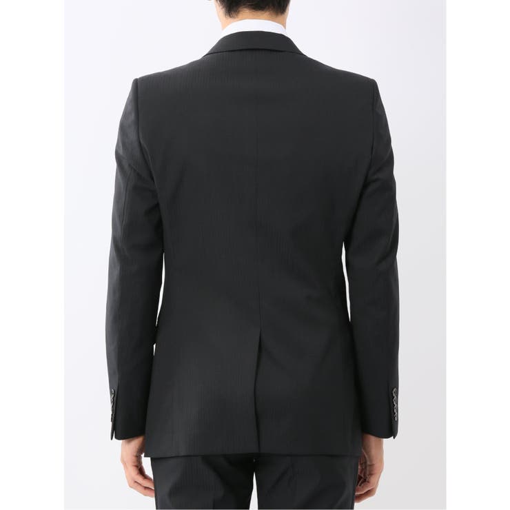 光沢ウール混ストレッチ スリムフィット 2ボタン3ピーススーツ | TAKA-Q MEN | 詳細画像7 