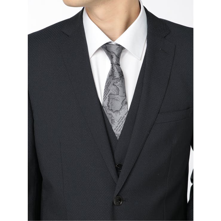 renoma HOMME 光沢ストレッチ スリムフィット 3ピーススーツ 超光沢ストレッチ スリムフィット 2ボタン3ピーススーツ