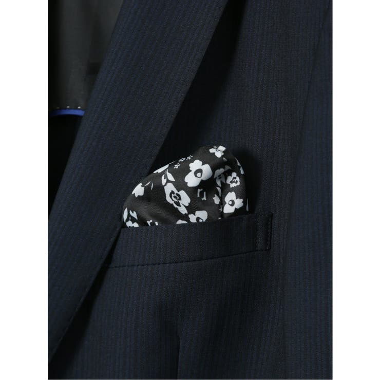 光沢ウール混ストレッチ スリムフィット 2ボタン3ピーススーツ | TAKA-Q MEN | 詳細画像9 