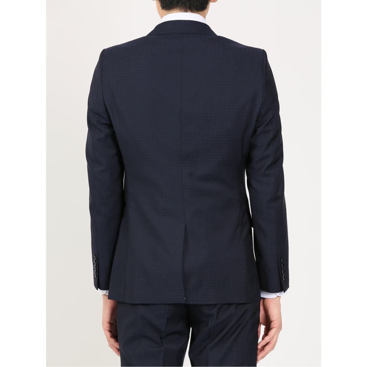超光沢ストレッチ スリムフィット 2ボタン3ピーススーツ 千鳥紺[品番：TKQJ0018044]｜TAKA-Q  MEN（タカキュー）のメンズファッション通販｜SHOPLIST（ショップリスト）