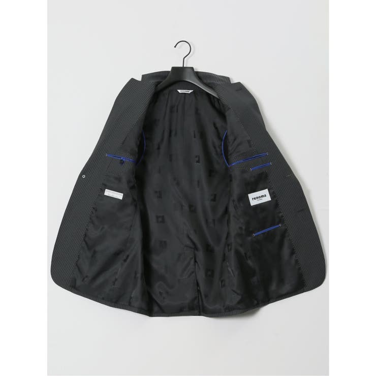 光沢ウール混ストレッチ スリムフィット 2ボタン2ピーススーツ | TAKA-Q MEN | 詳細画像10 