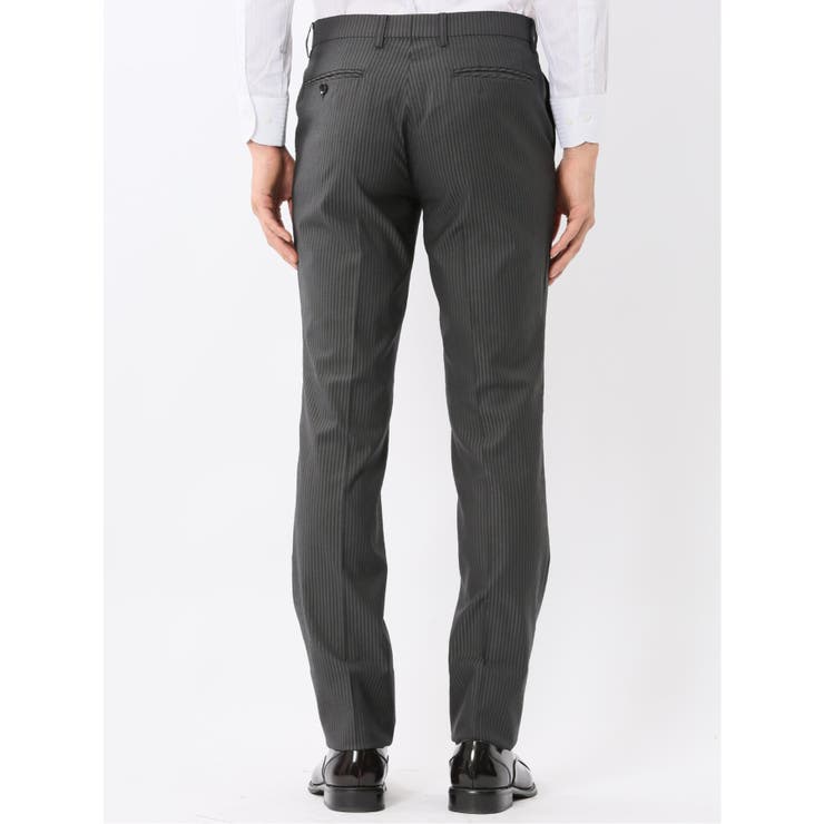 光沢ウール混ストレッチ スリムフィット 2ボタン2ピーススーツ | TAKA-Q MEN | 詳細画像13 