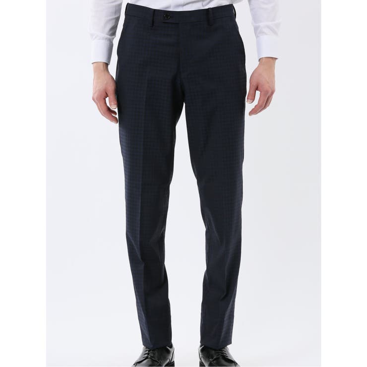 超光沢ウール混ストレッチ スリムフィット 2ボタン3ピーススーツ | TAKA-Q MEN | 詳細画像11 