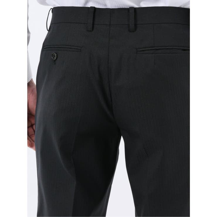 超光沢ウール混ストレッチ スリムフィット 2ボタン3ピーススーツ | TAKA-Q MEN | 詳細画像15 