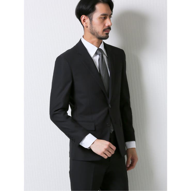 ストレッチウォッシャブル 黒無地スリムフィット2ピーススーツ[品番：TKQJ0010287]｜TAKA-Q MEN（タカキュー）のメンズ ファッション通販｜SHOPLIST（ショップリスト）