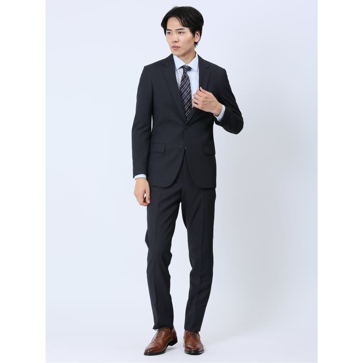 日本全国送料無料商品 | 特集  ストレッチウォッシャブル 2ボタン2ピーススーツ スリムフィット スーツ