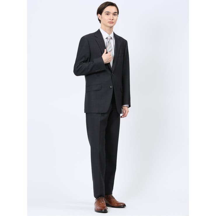 75紺 | ストレッチウォッシャブル レギュラーフィット 2ボタン2ピーススーツ | TAKA-Q MEN