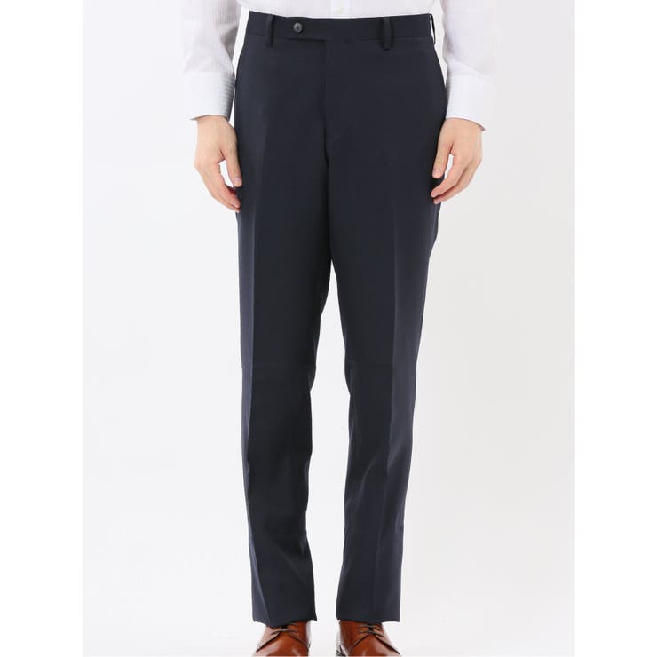 ストレッチウォッシャブル スリムフィット 2ボタン2ピーススーツ チェック紺 | TAKA-Q MEN | 詳細画像11 