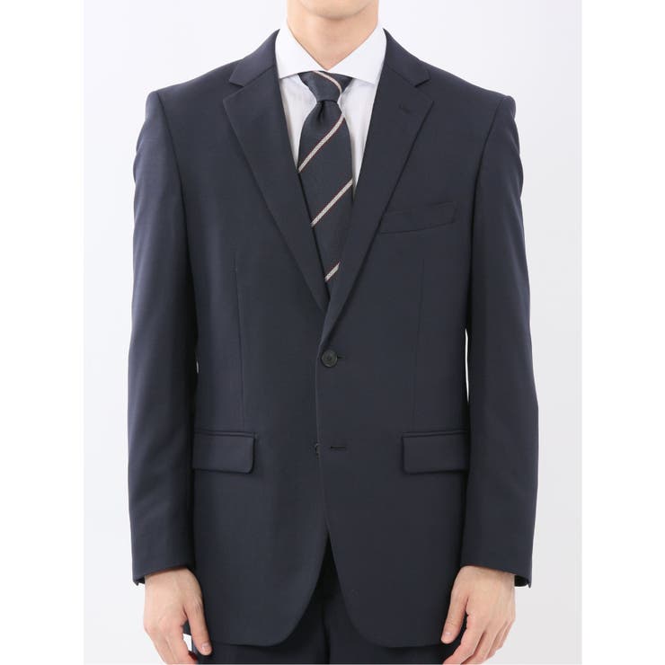 ストレッチウォッシャブル スリムフィット 2ボタン2ピーススーツ チェック紺 | TAKA-Q MEN | 詳細画像5 