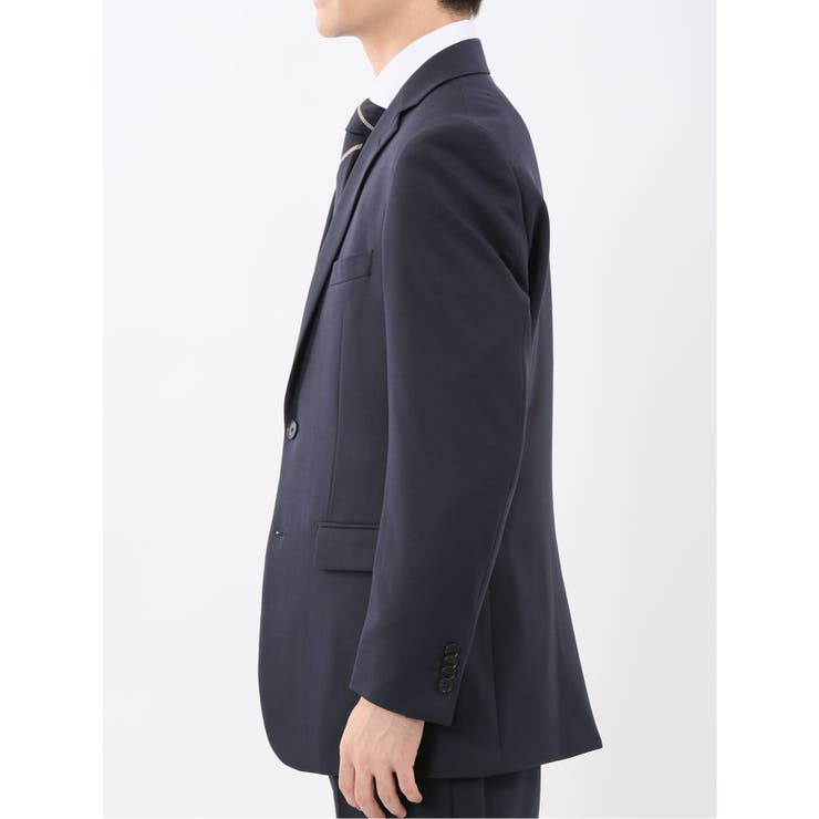 ストレッチウォッシャブル スリムフィット 2ボタン2ピーススーツ チェック紺 | TAKA-Q MEN | 詳細画像6 