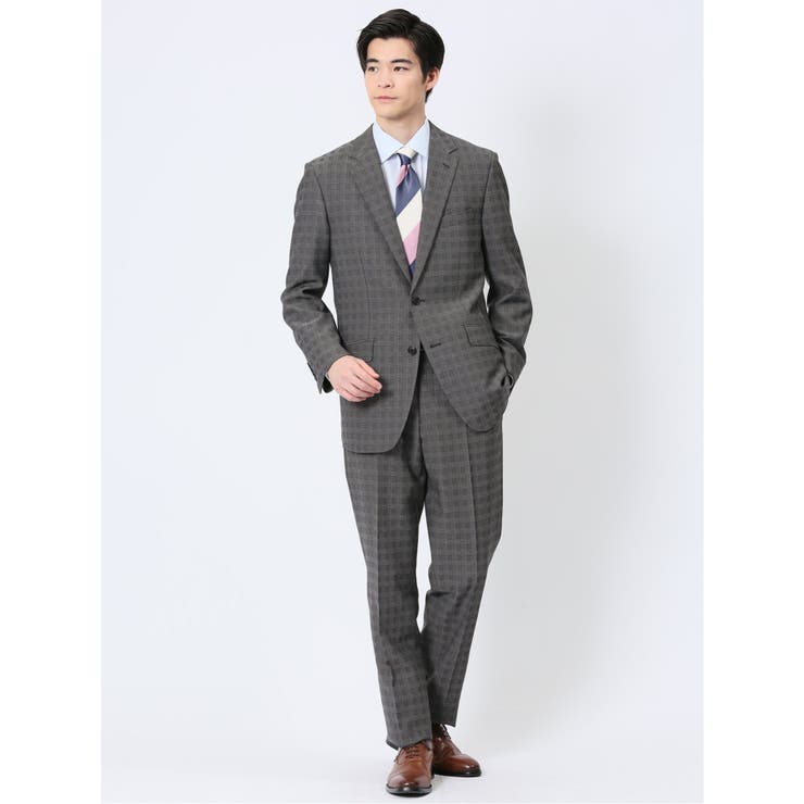 ストレッチウォッシャブル レギュラーフィット 2ボタン2ピーススーツ | TAKA-Q MEN | 詳細画像1 