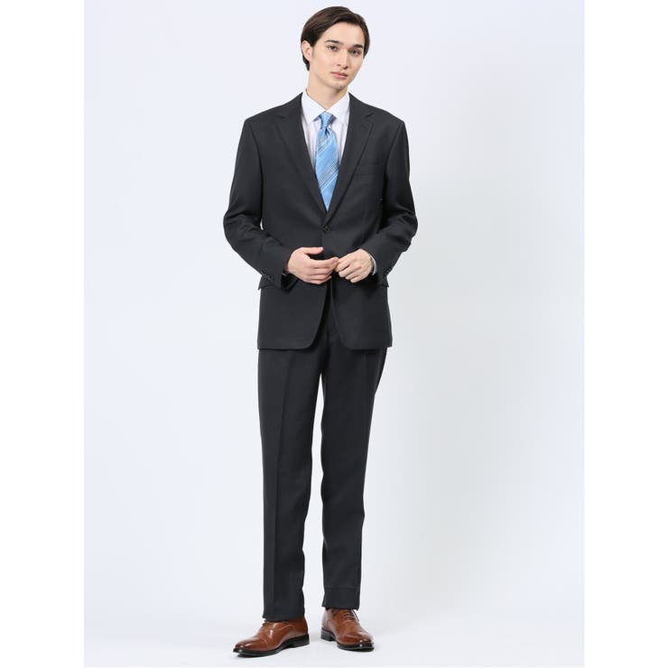 ストレッチウォッシャブル レギュラーフィット 2ボタン2ピーススーツ | TAKA-Q MEN | 詳細画像1 