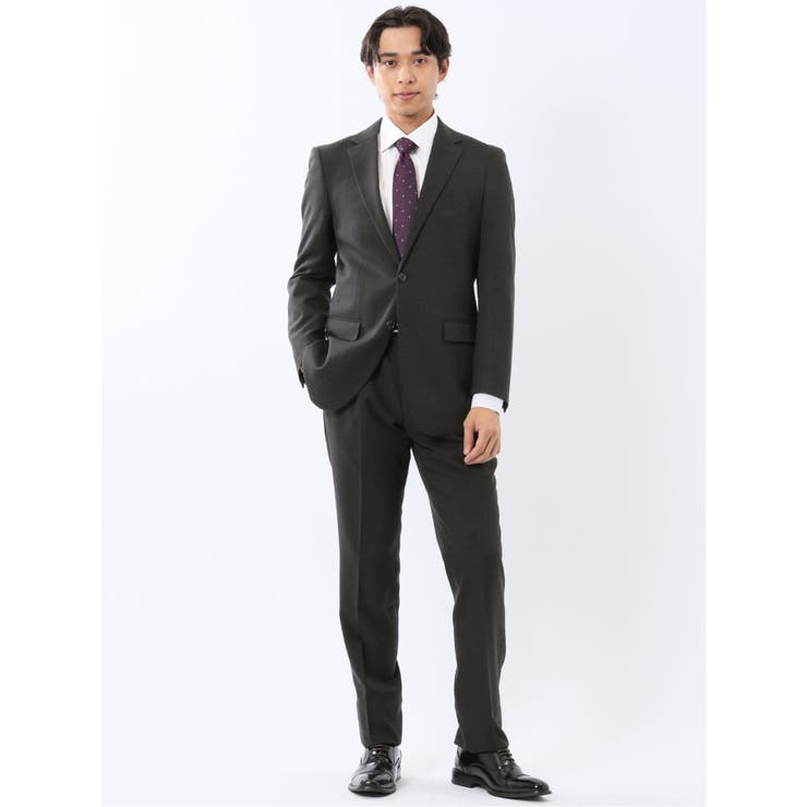 05黒 | ウール調 ストレッチウォッシャブル スリムフィット | TAKA-Q MEN