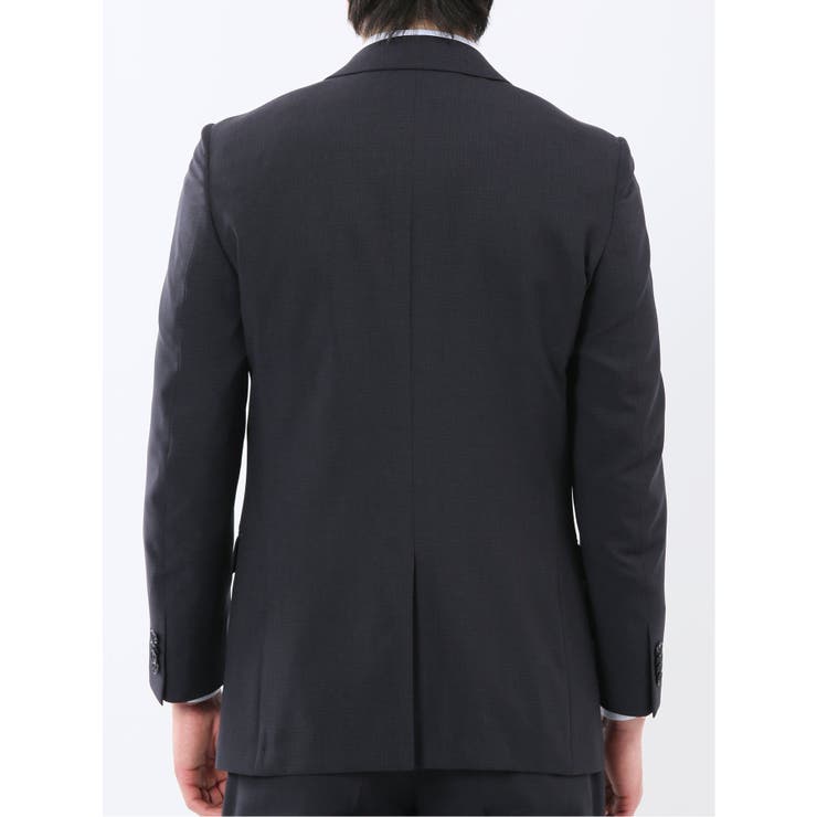 ストレッチウォッシャブル スリムフィット 2ボタン2ピーススーツ 組織黒 | TAKA-Q MEN | 詳細画像7 