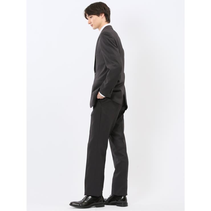 ストレッチウォッシャブル スリムフィット 2ボタン2ピーススーツ 千鳥黒 | TAKA-Q MEN | 詳細画像2 