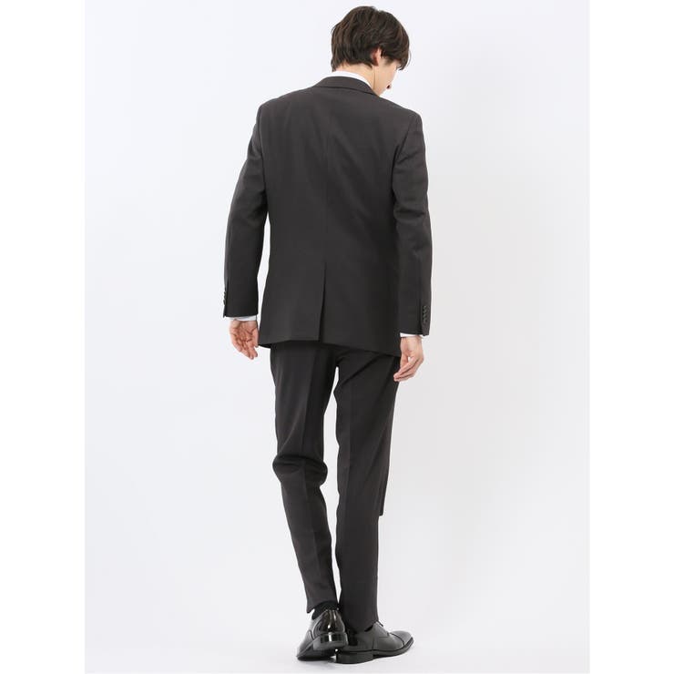 ストレッチウォッシャブル スリムフィット 2ボタン2ピーススーツ 千鳥黒 | TAKA-Q MEN | 詳細画像3 