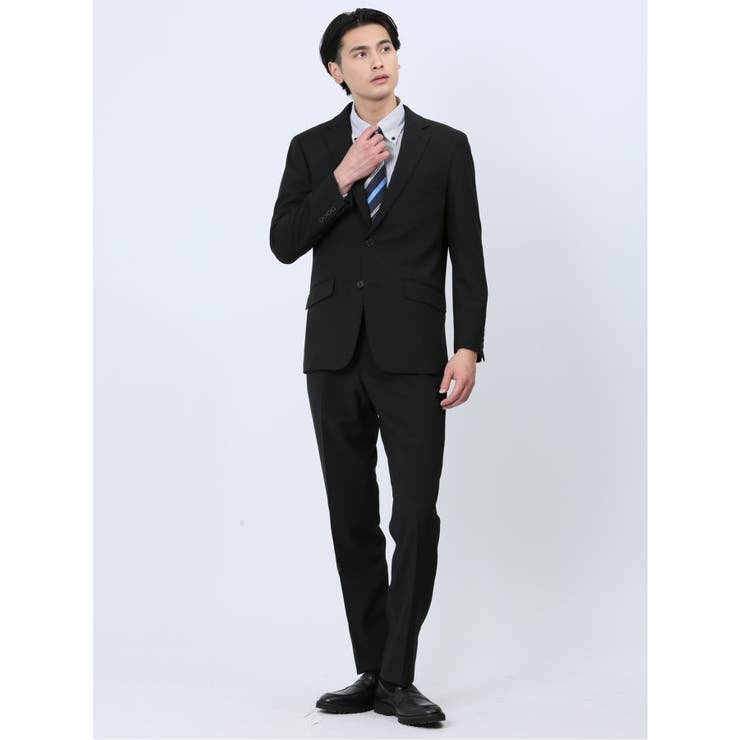 ストレッチウォッシャブル レギュラーフィット 2ボタン2ピーススーツ | TAKA-Q MEN | 詳細画像1 