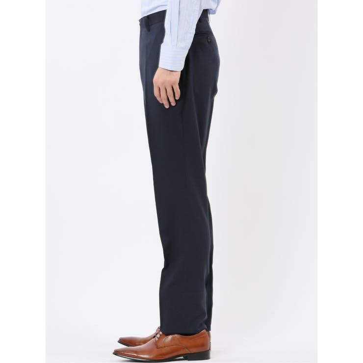 ストレッチウォッシャブル スリムフィット 2ボタン2ピーススーツ 組織紺 | TAKA-Q MEN | 詳細画像12 