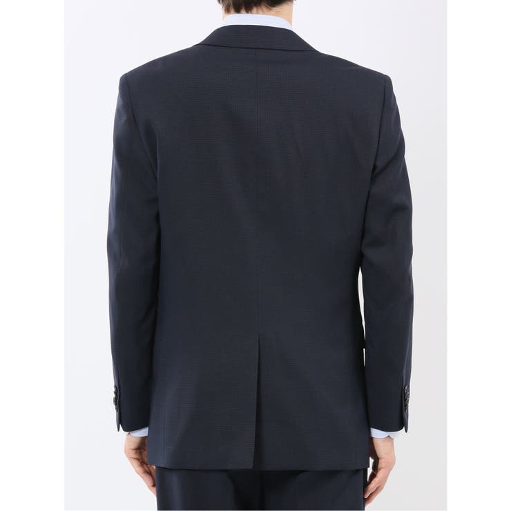 ストレッチウォッシャブル スリムフィット 2ボタン2ピーススーツ 組織紺 | TAKA-Q MEN | 詳細画像7 