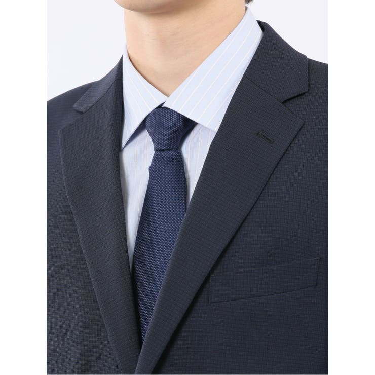 ストレッチウォッシャブル スリムフィット 2ボタン2ピーススーツ 組織紺 | TAKA-Q MEN | 詳細画像8 