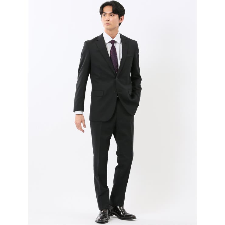 05黒 | パンツウォッシャブル ウール混 スリムフィット | TAKA-Q MEN