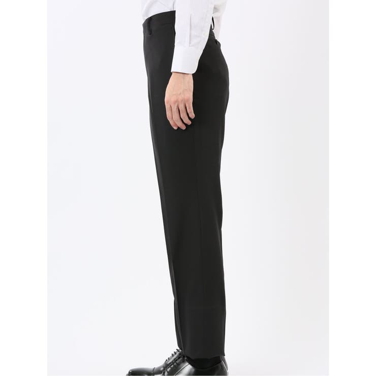 ストレッチウォッシャブル スリムフィット 2ボタン2ピーススーツ 組織黒 | TAKA-Q MEN | 詳細画像12 