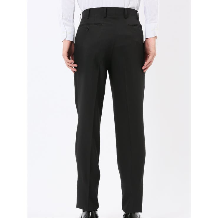 ストレッチウォッシャブル スリムフィット 2ボタン2ピーススーツ 組織黒 | TAKA-Q MEN | 詳細画像13 