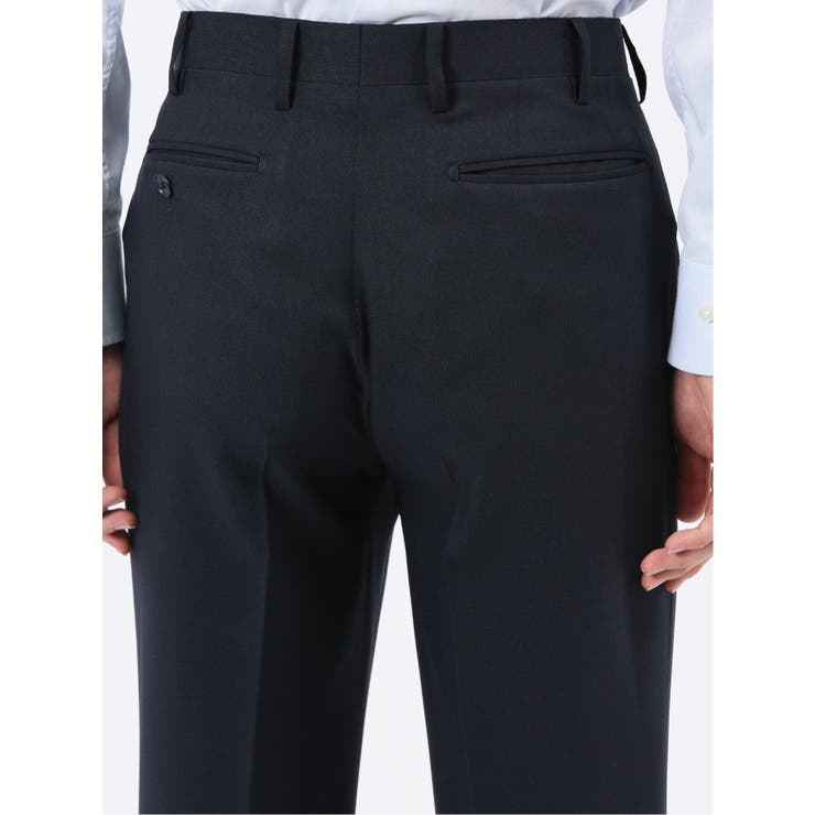 ストレッチウォッシャブル スリムフィット 2ボタン2ピーススーツ 組織紺 | TAKA-Q MEN | 詳細画像15 