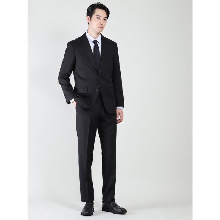 クレンゼ ストレッチウォッシャブル 2ボタン2パンツスーツ カルゼ黒 品番 Tkqj Taka Q Men タカキュー のメンズ ファッション通販 Shoplist ショップリスト