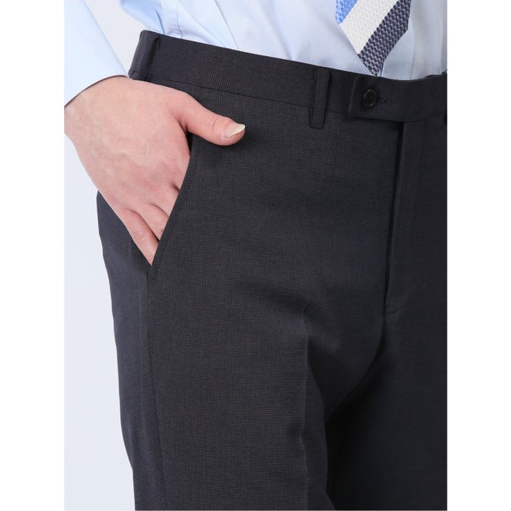 軽量ストレッチ レギュラーフィット 2ボタン2ピーススーツ 千鳥紺 | TAKA-Q MEN | 詳細画像13 