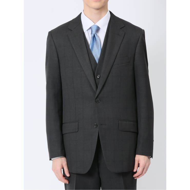 ストレッチウォッシャブル レギュラーフィット 2ボタン3ピーススーツ | TAKA-Q MEN | 詳細画像5 