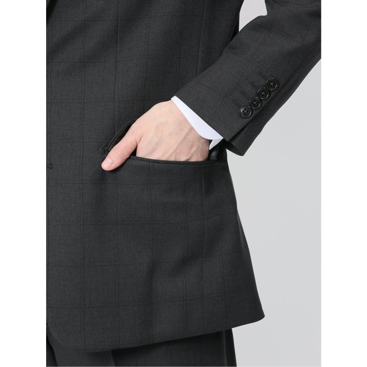 ストレッチウォッシャブル レギュラーフィット 2ボタン3ピーススーツ | TAKA-Q MEN | 詳細画像9 