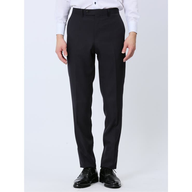 ストレッチウォッシャブル スリムフィット 2ボタン3ピーススーツ チェック紺 | TAKA-Q MEN | 詳細画像10 