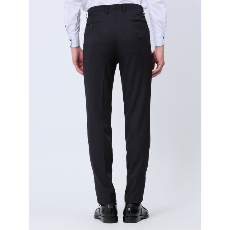 ストレッチウォッシャブル スリムフィット 2ボタン3ピーススーツ チェック紺 | TAKA-Q MEN | 詳細画像11 