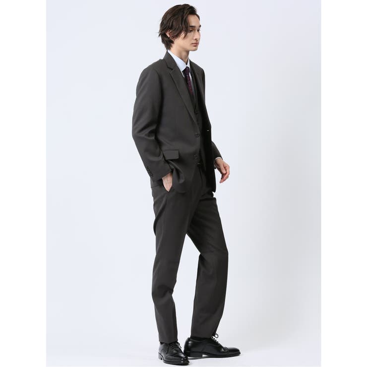 ストレッチウォッシャブル レギュラーフィット 2ボタン3ピーススーツ | TAKA-Q MEN | 詳細画像2 