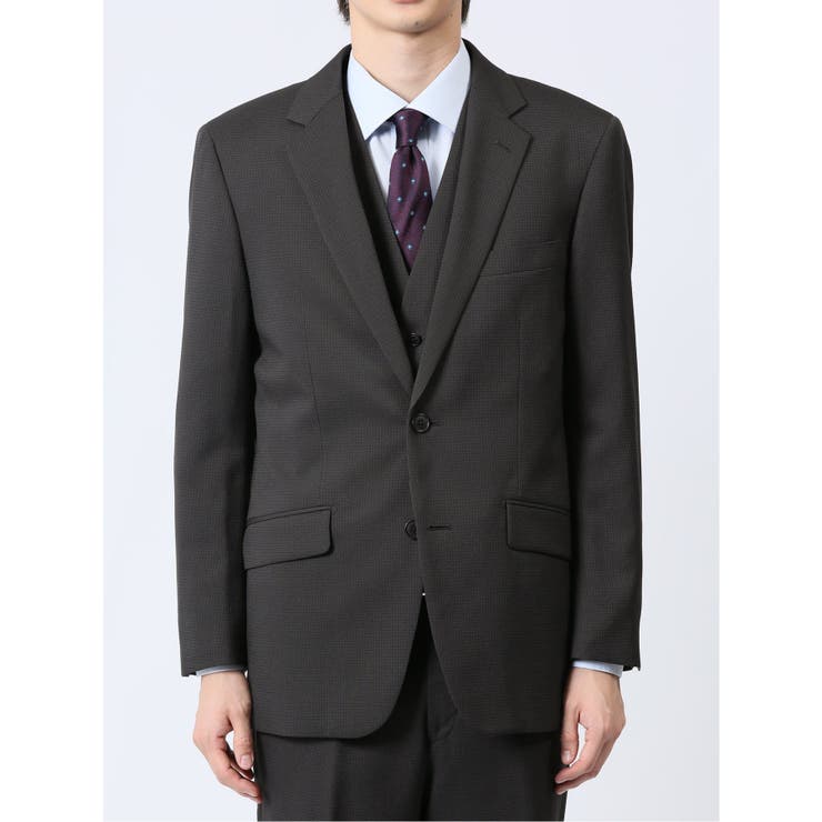 ストレッチウォッシャブル レギュラーフィット 2ボタン3ピーススーツ | TAKA-Q MEN | 詳細画像4 