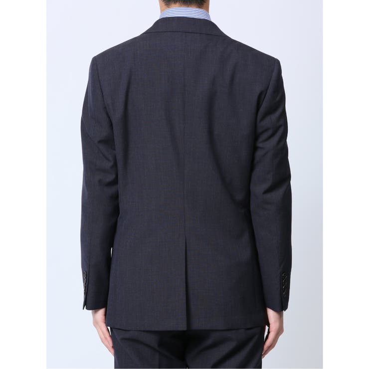 ウール混 スリムフィット 2ボタン2ピーススーツ 組織青 | TAKA-Q MEN | 詳細画像7 