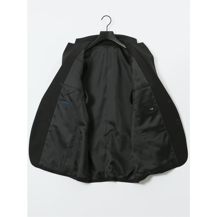 ストレッチウォッシャブル リラックスフィット 2ボタン2ピーススーツ 組織黒 | TAKA-Q MEN | 詳細画像10 