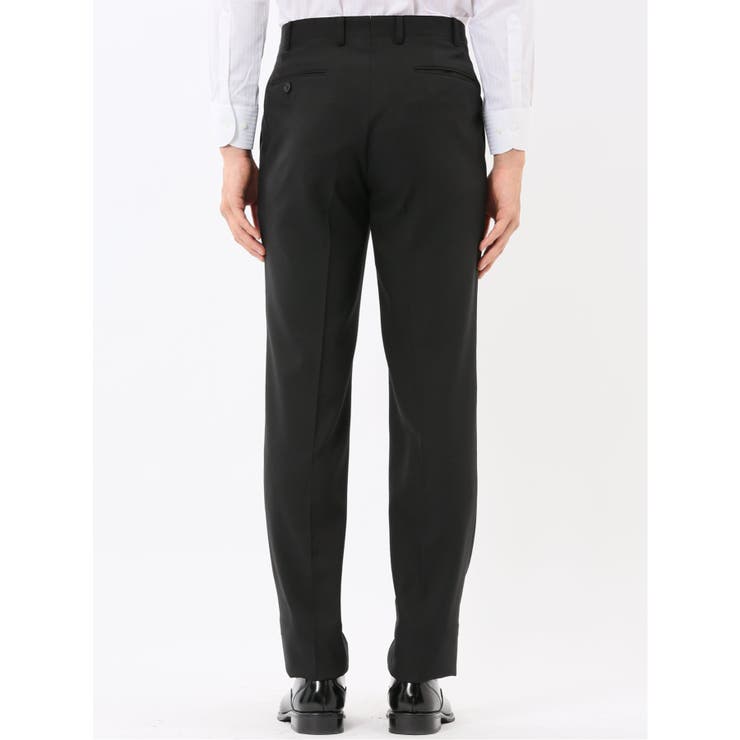 ストレッチウォッシャブル リラックスフィット 2ボタン2ピーススーツ 組織黒 | TAKA-Q MEN | 詳細画像13 