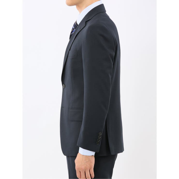 ストレッチウォッシャブル リラックスフィット 2ボタン2ピーススーツ 組織紺 | TAKA-Q MEN | 詳細画像6 