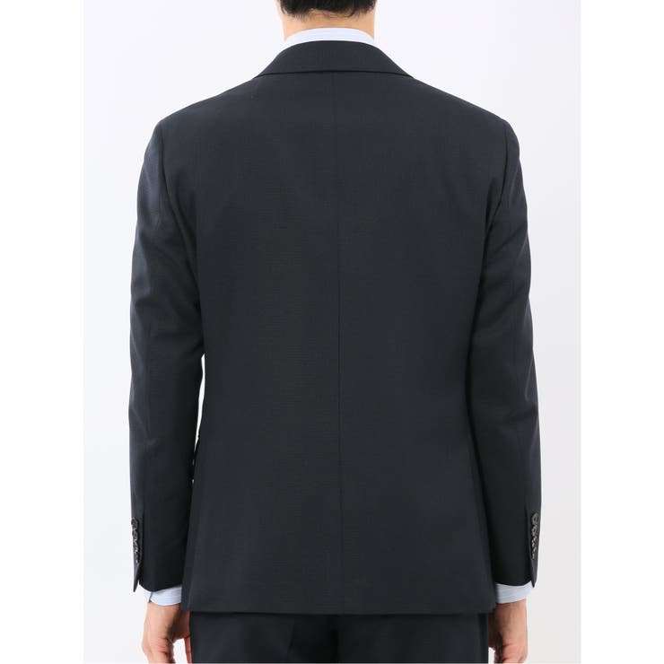 ストレッチウォッシャブル リラックスフィット 2ボタン2ピーススーツ 組織紺 | TAKA-Q MEN | 詳細画像7 