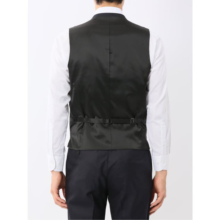 光沢ウール混 スリムフィット 2ボタン4ピース6WAYスーツ 組織紺 | TAKA-Q MEN | 詳細画像10 