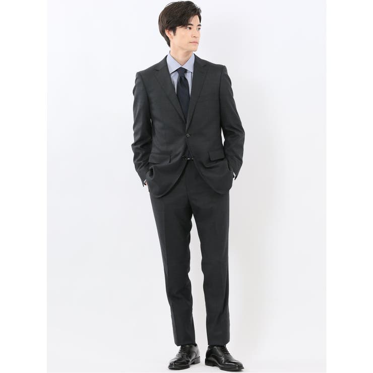 05黒 | ウール調 ストレッチウォッシャブル スリムフィット | TAKA-Q MEN