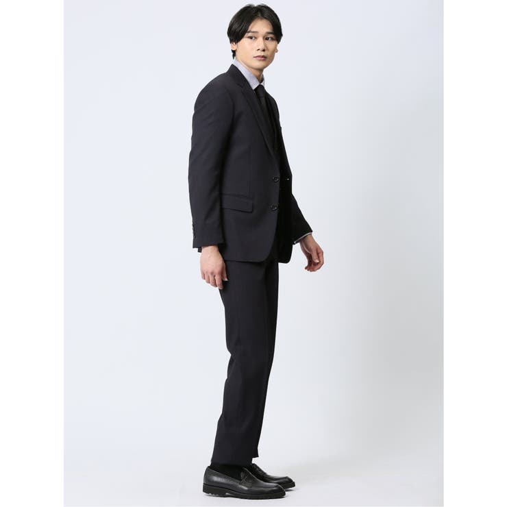 ストレッチウォッシャブル スリムフィット 2ボタン3ピーススーツ