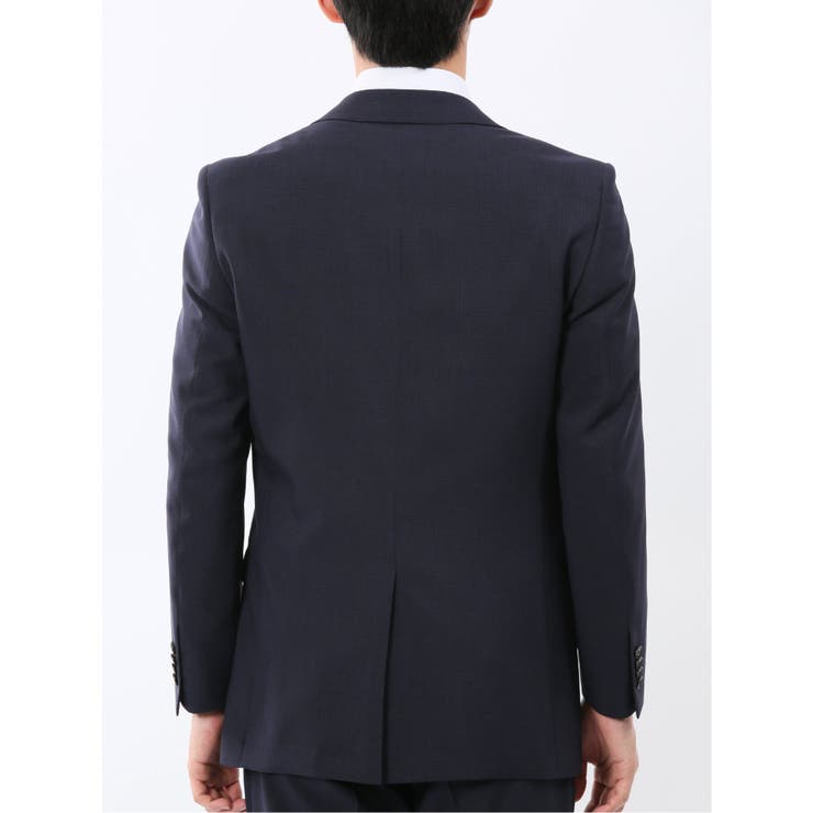 ストレッチウォッシャブル スリムフィット 2ボタン2ピーススーツ 組織紺 | TAKA-Q MEN | 詳細画像7 