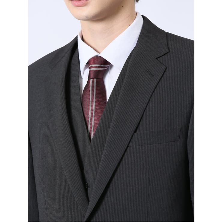 ストレッチウォッシャブル レギュラーフィット 2ボタン3ピーススーツ | TAKA-Q MEN | 詳細画像6 