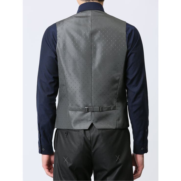 光沢ウール混 スリムフィット 2ボタン3ピーススーツ 千鳥黒[品番：TKQJ0023198]｜TAKA-Q MEN（タカキュー）のメンズ ファッション通販｜SHOPLIST（ショップリスト）