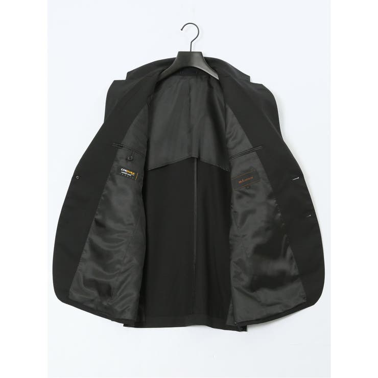 ウールナイロン レギュラーフィット 2ボタン2ピーススーツ 黒 | TAKA-Q MEN | 詳細画像10 