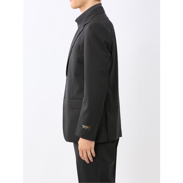 ウールナイロン レギュラーフィット 2ボタン2ピーススーツ 黒 | TAKA-Q MEN | 詳細画像6 