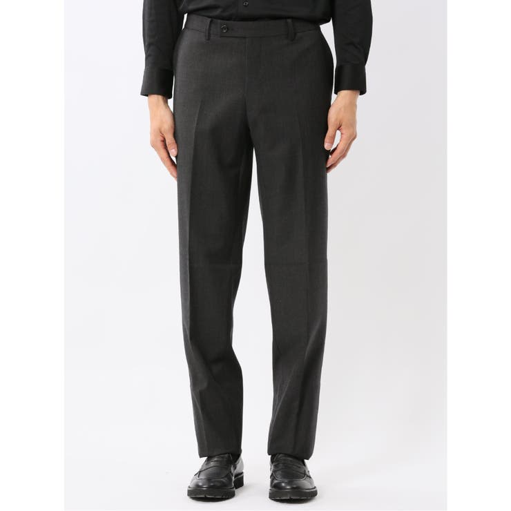 メリノウール混ストレッチ レギュラーフィット 2ボタン2ピーススーツ グレー | TAKA-Q MEN | 詳細画像11 